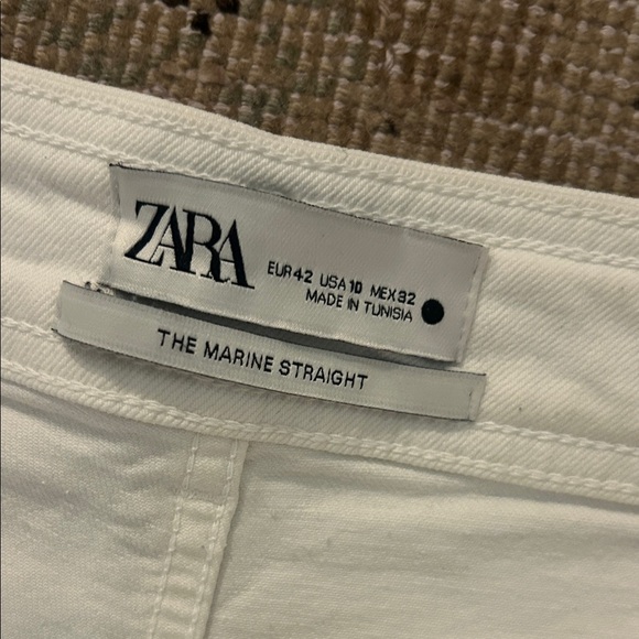 Zara High Rise Cream Jeans - Picture 4 of 4